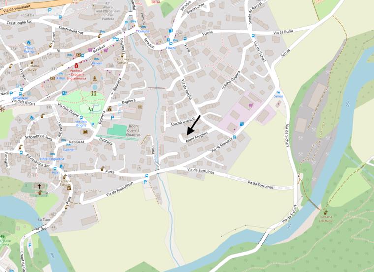 Lage der Ferienwohnung in Kartenansicht